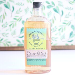 BBW | Stress Relief Sandalwood & Eucalyptus Island Edition Body Wash NWT | 10 oz
